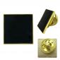 Square Pin Badges 15mmx15mm in Gold